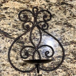 2 bronze wall scones